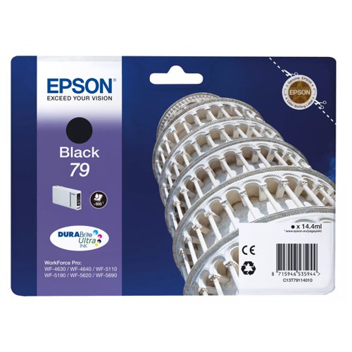 Epson No.79 Inkjet Cartridge Black T79114010