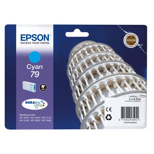 Epson No.79 Inkjet Cartridge Cyan T79124010