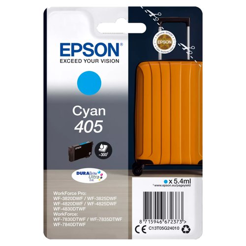 Epson No.405 Inkjet Cartridge Cyan T05G24010