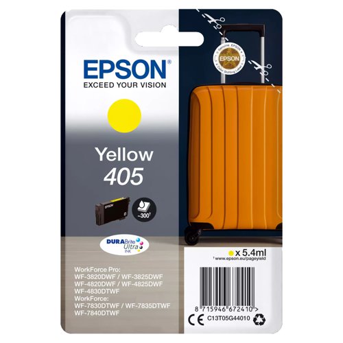 Epson No.405 Inkjet Cartridge Yellow T05G44010