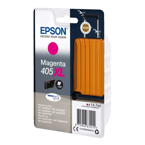 Epson No.405XL Inkjet Cartridge High Capacity Magenta T05H34010