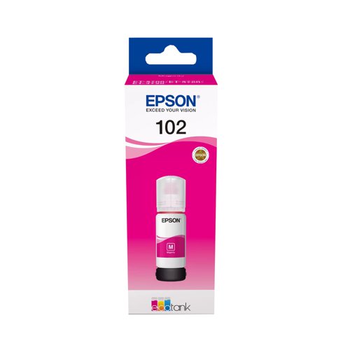 Epson No.102 EcoTank Ink Bottle Magenta 70ml T03R340