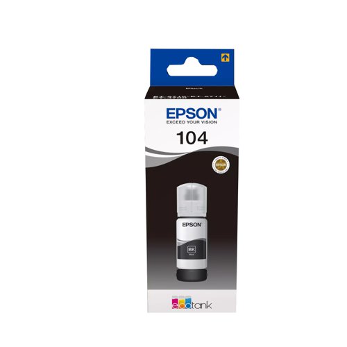 Epson No.104 EcoTank Ink Bottle Black 65ml T00P140