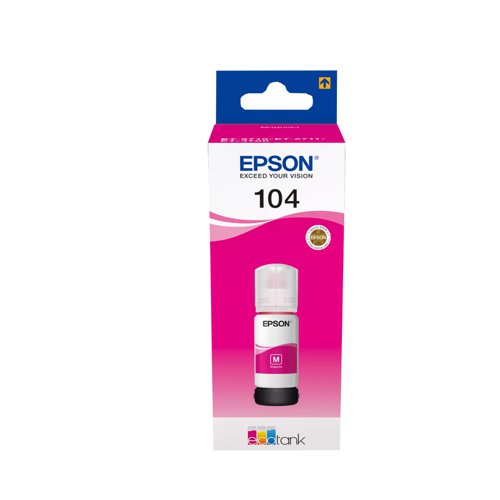 Epson No.104 EcoTank Ink Bottle Magenta 65ml T00P340