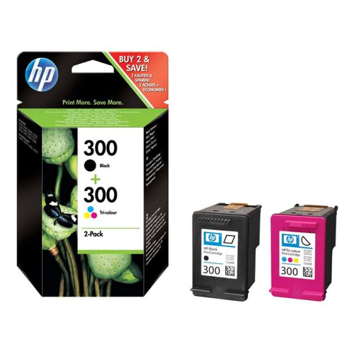 HP No.300 Inkjet Cartridge Black/Tri-Colour Twinpack CN637EE