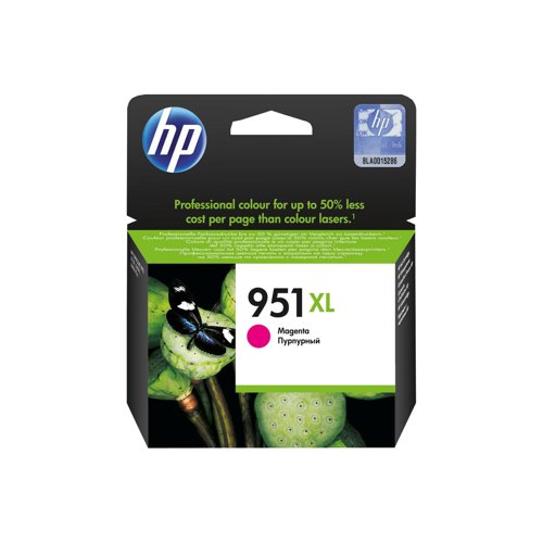 HP No.951XL Inkjet Cartridge High Capacity Magenta CN047AE