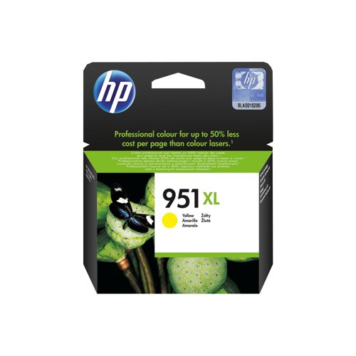 HP No.951XL Inkjet Cartridge High Capacity Yellow CN048AE