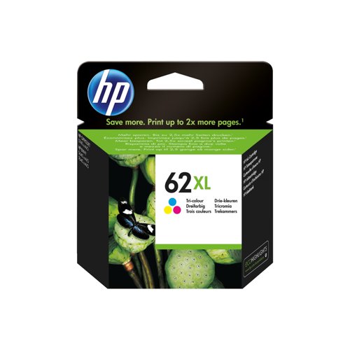 HP No.62XL Inkjet Cartridge High Capacity Tri-Colour C2P07AE