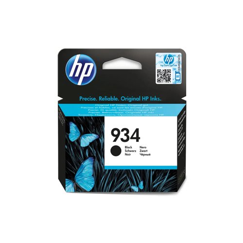 HP No.934 Inkjet Cartridge Black C2P19AE