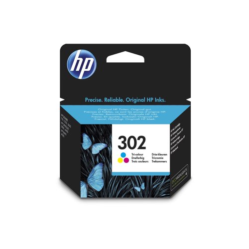 HP No.302 Inkjet Cartridge Tri-Colour F6U65AE