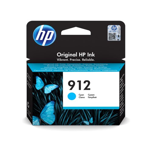 HP No.912 Inkjet Cartridge Cyan 3YL77AE