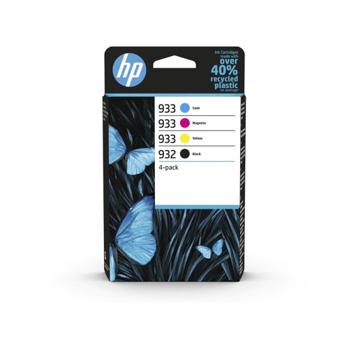 HP No.932/933 Inkjet Cartridge Black/Cyan/Magenta/Yellow Value Pack 6ZC71AE