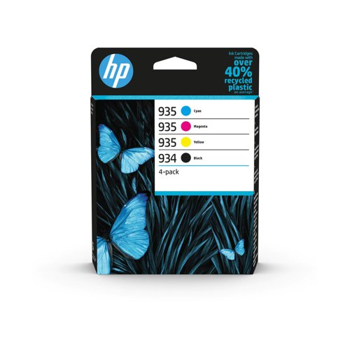 HP No.934/935 Inkjet Cartridge Black/Cyan/Magenta/Yellow Value Pack 6ZC72AE