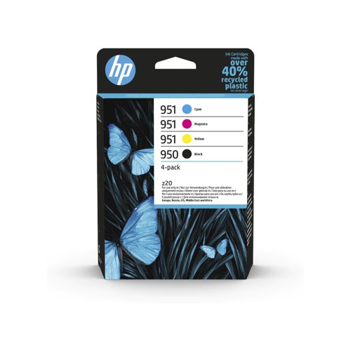 HP No.950/951 Inkjet Cartridge Black/Cyan/Magenta/Yellow Value Pack 6ZC65AE