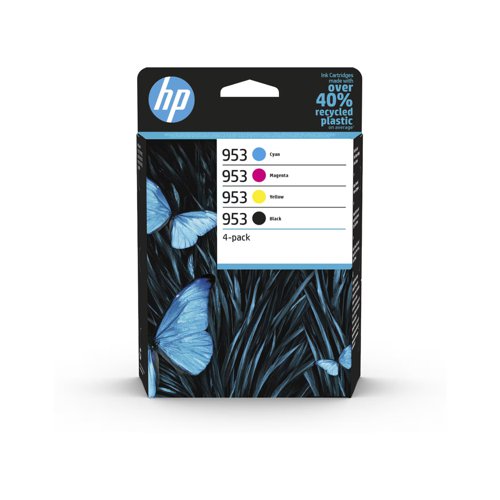HP No.953 Inkjet Cartridge Black/Cyan/Magenta/Yellow Value Pack 6ZC69AE