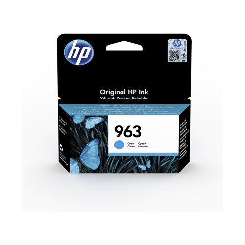 HP No.963 Inkjet Cartridge Cyan 3JA23AE