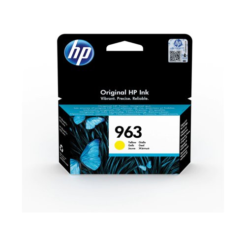 HP No.963 Inkjet Cartridge Yellow 3JA25AE