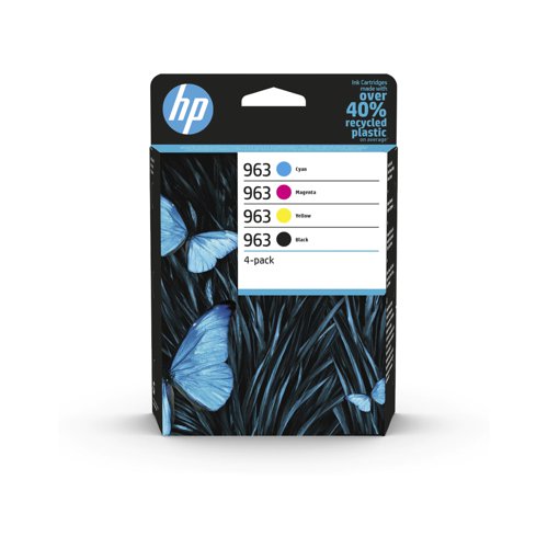 HP No.963 Inkjet Cartridge Black/Cyan/Magenta/Yellow Value Pack 6ZC70AE