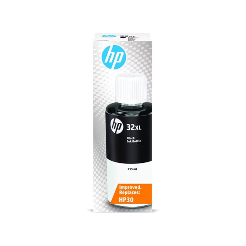 HP No.32XL Ink Bottle High Capacity Black 135ml 1VV24AE
