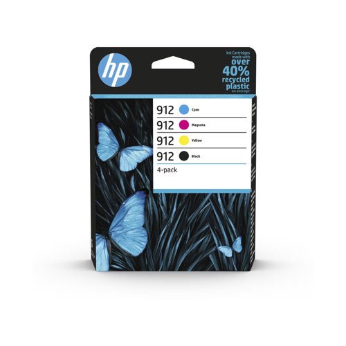 HP No.912 Inkjet Cartridge Black/Cyan/Magenta/Yellow Value Pack 6ZC74AE