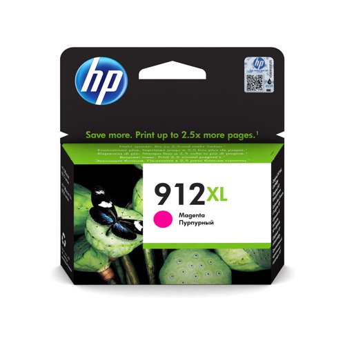 HP No.912XL Inkjet Cartridge High Capacity Magenta 3YL82AE