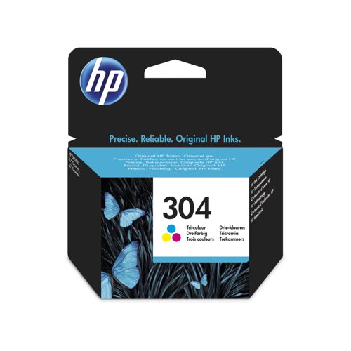 HP No.304 Inkjet Cartridge Tri-Colour N9K05AE