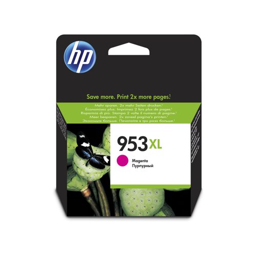 HP No.953XL Inkjet Cartridge High Capacity Magenta F6U17AE