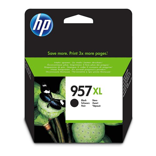 HP No.957XL Inkjet Cartridge High Capacity Black L0R40AE