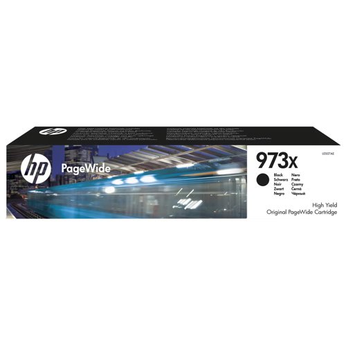 HP No.973X PageWide Inkjet Cartridge High Capacity Black L0S07AE