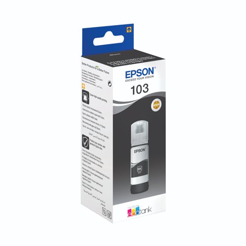 Epson No.103 EcoTank Ink Bottle Black 70ml C13T00S14A10