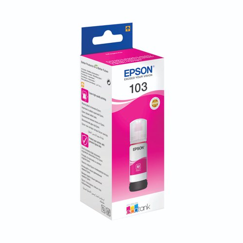 Epson No.103 EcoTank Ink Bottle Magenta 70ml C13T00S34A10