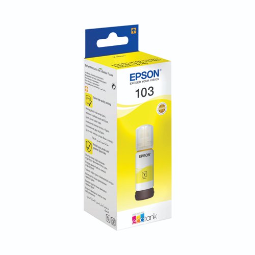 Epson No.103 EcoTank Ink Bottle Yellow 70ml C13T00S44A10