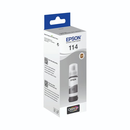 Epson No.114 EcoTank Ink Bottle Grey 70ml C13T07B540