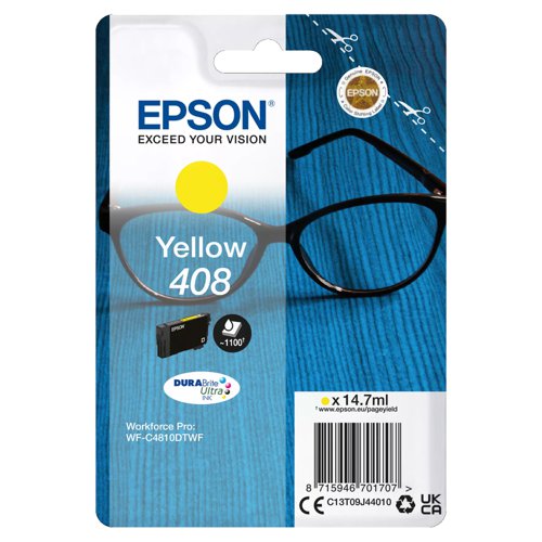 Epson No.408 Ink Cartridge Yellow C13T09J44010