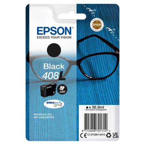 Epson No.408L Ink Cartridge Black C13T09K14010