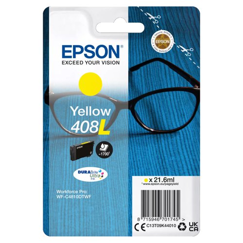 Epson No.408L Ink Cartridge Yellow C13T09K44010