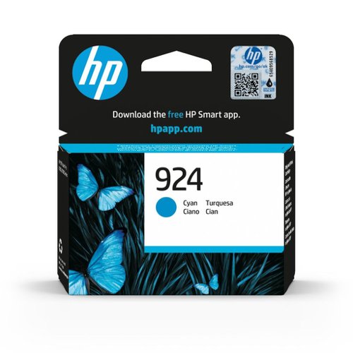 HP No.924 Inkjet Cartridge Cyan 4K0U3NE