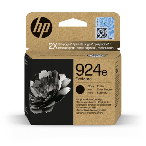 HP No.924e EvoMore Inkjet Cartridge High Capacity Black 4K0V0NE