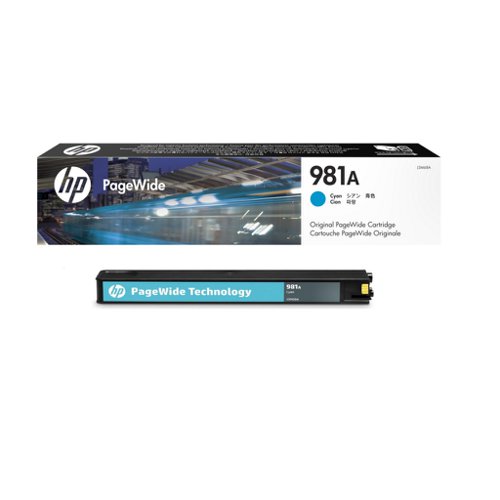 HP No.981A PageWide Inkjet Cartridge Cyan J3M68A