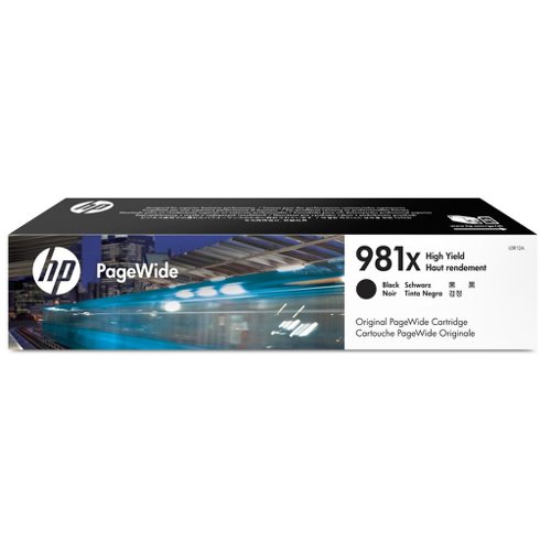 HP No.981X PageWide Inkjet Cartridge High Capacity Black L0R12A