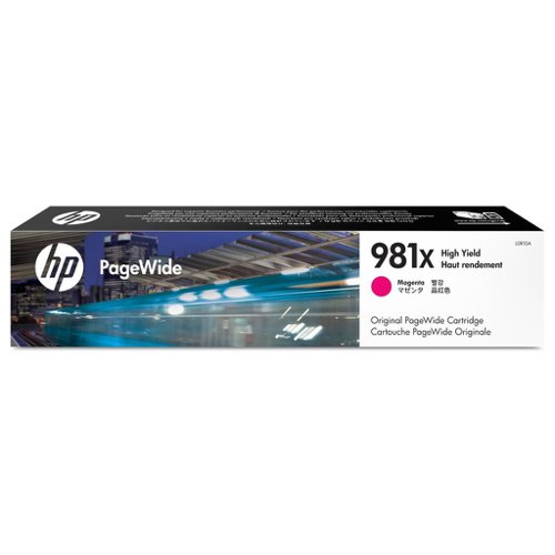 HP No.981X PageWide Inkjet Cartridge High Capacity Magenta L0R10A
