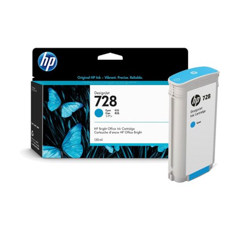 HP No.728 Inkjet Cartridge Cyan 130ml F9J67A