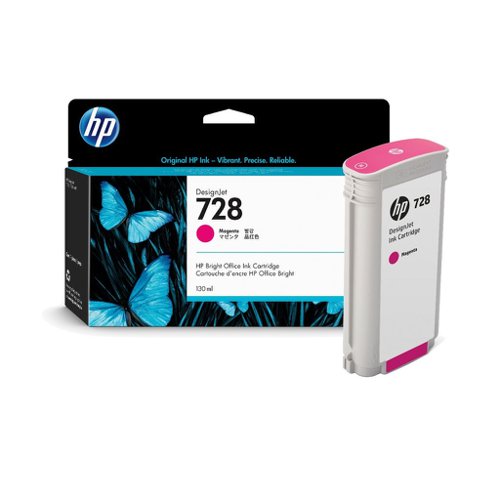 HP No.728 Inkjet Cartridge Magenta 130ml F9J66A