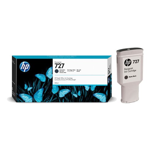 HP No.727 Inkjet Cartridge Matte Black 300ml C1Q12A