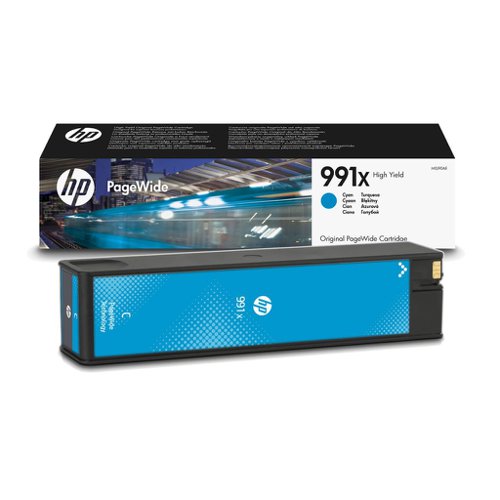 HP No.991X PageWide Inkjet Cartridge High Capacity Cyan M0J90AE