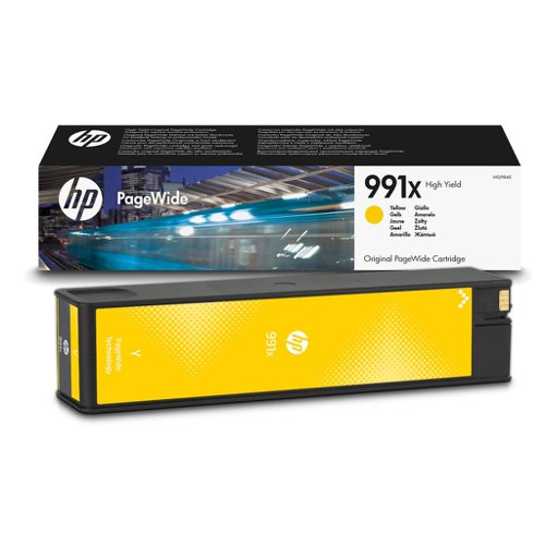 HP No.991X PageWide Inkjet Cartridge High Capacity Yellow M0J98AE