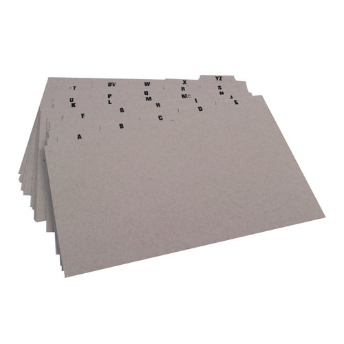 Guide Cards A-Z 5Tab 203x127mm Buff