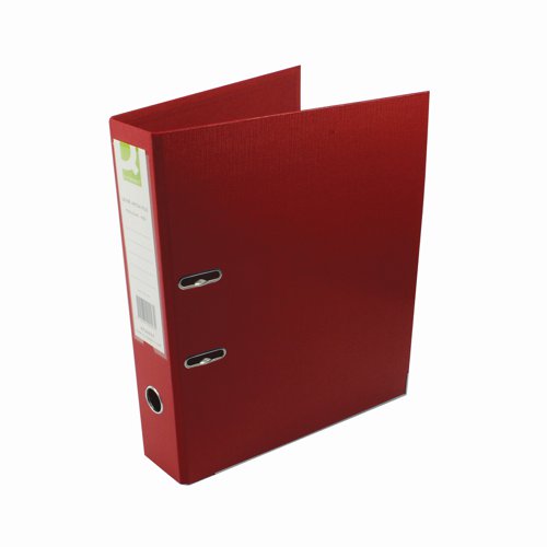 Lever Arch File Polypropylene Cover Foolscap Red