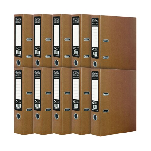 Pukka Recycled Lever Arch File A4 Kraft RF-9483