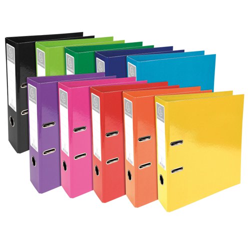 Exacompta Iderama Lever Arch File 70mm Assorted (Pack 10) 53629E